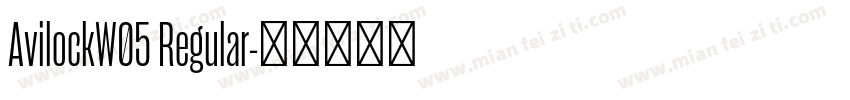 AvilockW05 Regular字体转换